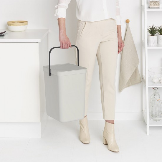 Кош за смет за разделно събиране Brabantia Sort&Go 25L, Light Grey Кош за смет за разделно събиране Brabantia Sort&Go 25L, Light Grey