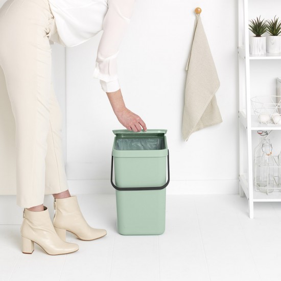Кош за смет за разделно събиране Brabantia Sort&Go 25L, Jade Green Кош за смет за разделно събиране Brabantia Sort&Go 25L, Jade Green