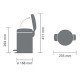 Кош за смет с педал Brabantia NewIcon 3L, Soft Beige Кош за смет с педал Brabantia NewIcon 3L, Soft Beige