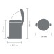 Кош за смет с педал Brabantia NewIcon 12L, Dreamy Blue Кош за смет с педал Brabantia NewIcon 12L, Dreamy Blue