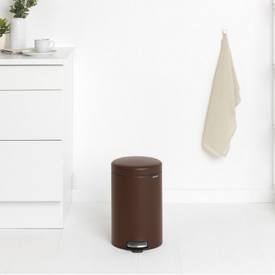 Кош за смет с педал Brabantia NewIcon 12L, Mineral Cosy Brown Кош за смет с педал Brabantia NewIcon 12L, Mineral Cosy Brown