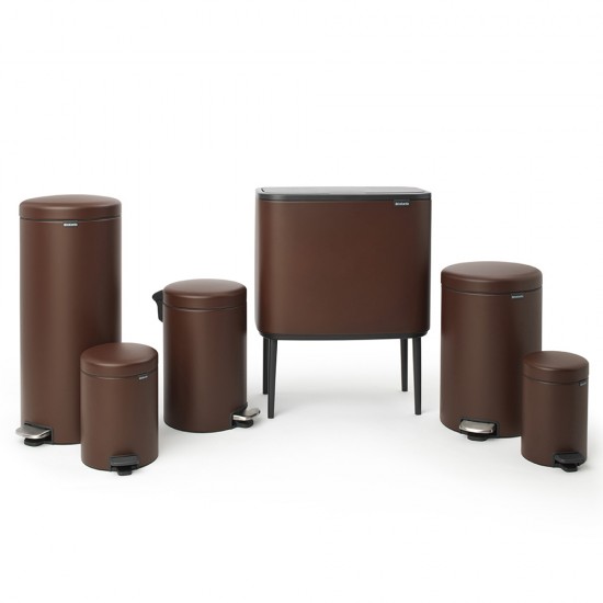 Кош за смет с педал Brabantia NewIcon 12L, Mineral Cosy Brown Кош за смет с педал Brabantia NewIcon 12L, Mineral Cosy Brown