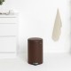 Кош за смет с педал Brabantia NewIcon 20L, Mineral Cosy Brown Кош за смет с педал Brabantia NewIcon 20L, Mineral Cosy Brown