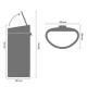 Кош за смет Brabantia Touch Bin New 30L, Dreamy Blue Кош за смет Brabantia Touch Bin New 30L, Dreamy Blue