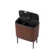 Кош за смет Brabantia Bo Touch 11+23L, Mineral Cosy Brown Кош за смет Brabantia Bo Touch 11+23L, Mineral Cosy Brown