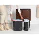 Кош за смет Brabantia Bo Touch 11+23L, Mineral Cosy Brown Кош за смет Brabantia Bo Touch 11+23L, Mineral Cosy Brown