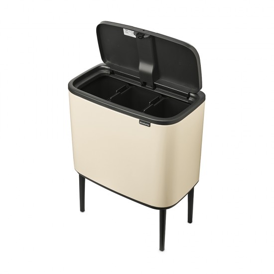 Кош за смет Brabantia Bo Touch 3x11L, Soft Beige Кош за смет Brabantia Bo Touch 3x11L, Soft Beige