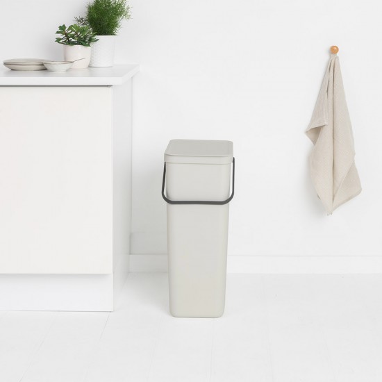 Кош за смет за разделно събиране Brabantia Sort&Go 40L, Light Grey Кош за смет за разделно събиране Brabantia Sort&Go 40L, Light Grey
