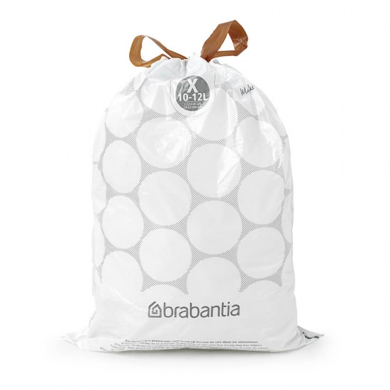 Торба за кош Brabantia PerfectFit NewIcon/Bo N размер X, 10-12L, 40 броя, пакет