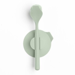 Четка за съдове Brabantia SinkSide Jade Green, вакуумна закачалка