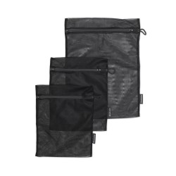 Комплект торби за деликатно пране Brabantia Black, 3 броя в два размера