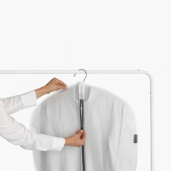 Комплект калъфи за дрехи Brabantia, размер M, 60x100cm, Transparent/Grey 2 броя