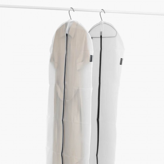Комплект калъфи за дрехи Brabantia, размер XL, 60x150cm, Transparent/Grey 2 броя