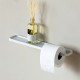 Държач за тоалетна хартия с рафт Brabantia MindSet Mineral Fresh White