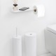 Държач за тоалетна хартия с рафт Brabantia MindSet Mineral Fresh White