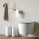 Държач за тоалетна хартия с рафт Brabantia MindSet Mineral Fresh White