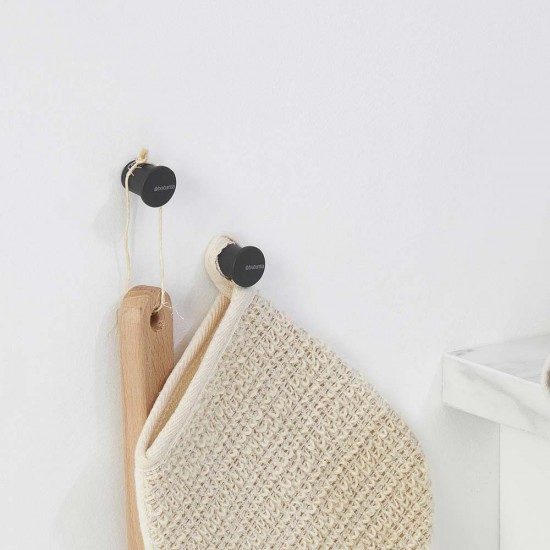 Комплект закачалка за кърпа Brabantia MindSet Mineral Infinite Grey 2 броя
