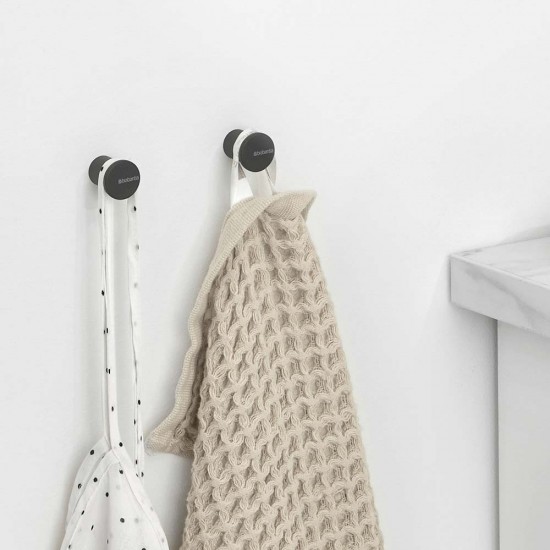 Комплект закачалка за кърпа Brabantia MindSet Mineral Infinite Grey 2 броя