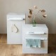 Комплект закачалка за кърпа Brabantia MindSet Mineral Fresh White 2 броя