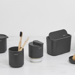 Кошче за отпадъци за баня Brabantia MindSet Dark Grey