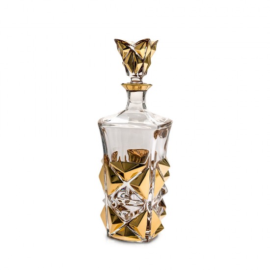 Гарафа Bohemia 1845 Pyramida Gold 800ml Гарафа Bohemia 1845 Pyramida Gold 800ml