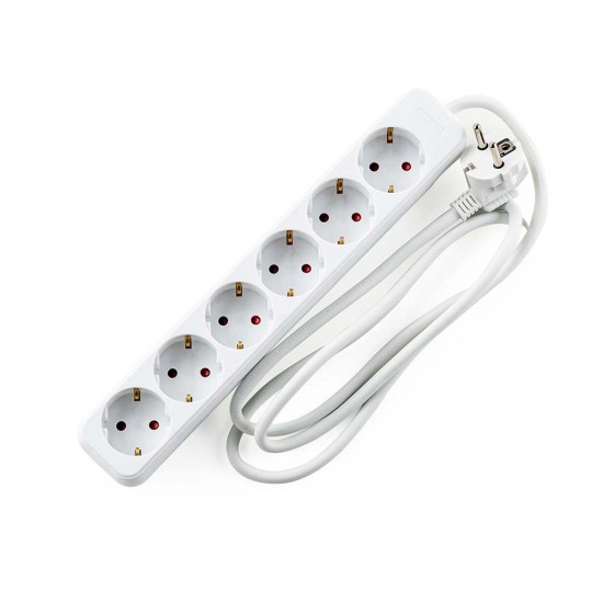 Разклонител Muhler 6G, Шуко, 1.5mm2, 1.5m дължина Разклонител Muhler 6G, Шуко, 1.5mm2, 1.5m дължина