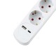 Разклонител Muhler с ключ, 4гн.+2X USB порта тип А+C Разклонител Muhler с ключ, 4гн.+2X USB порта тип А+C