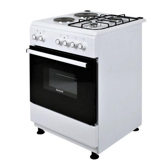 Голяма готварска печка Muhler ELC-600G, 2Г+2Е Голяма готварска печка Muhler ELC-600G, 2Г+2Е