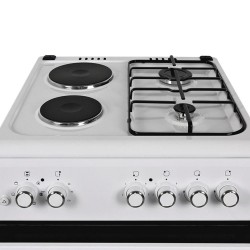 Голяма готварска печка Muhler ELC-600G, 2Г+2Е