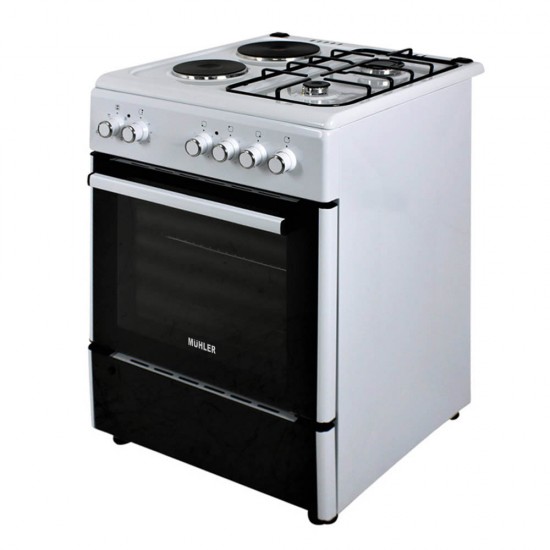 Голяма готварска печка Muhler ELC-R601G, 2Г+2Е Голяма готварска печка Muhler ELC-R601G, 2Г+2Е