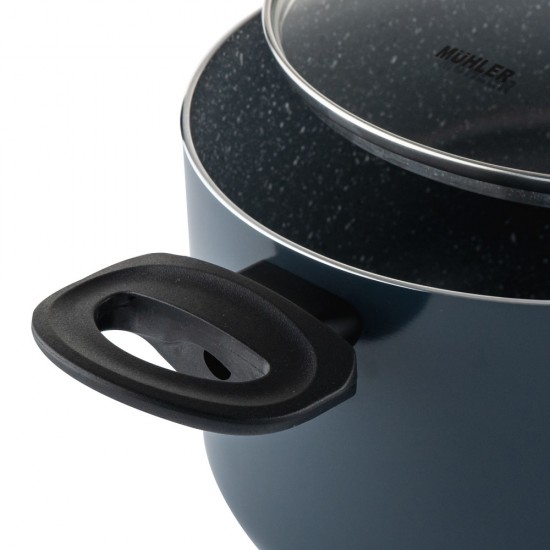 Тенджера дълбока Muhler Nia MR-2245D 22x13cm, 4.5L. Тенджера дълбока Muhler Nia MR-2245D 22x13cm, 4.5L.