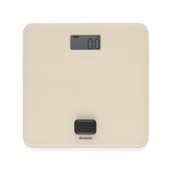 Дигитална везна за баня Brabantia ReNew Soft Beige, работа без батерии Дигитална везна за баня Brabantia ReNew Soft Beige, работа без батерии