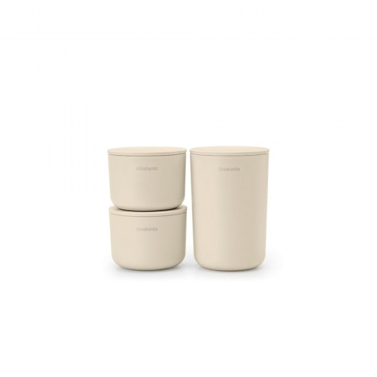 Комплект за съхранение на принадлежности Brabantia ReNew Soft Beige 3 части Комплект за съхранение на принадлежности Brabantia ReNew Soft Beige 3 части