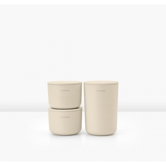 Комплект за съхранение на принадлежности Brabantia ReNew Soft Beige 3 части Комплект за съхранение на принадлежности Brabantia ReNew Soft Beige 3 части