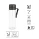 Бутилка Brabantia Make&Take 500ml Dark Grey, с цедка Бутилка Brabantia Make&Take 500ml Dark Grey, с цедка