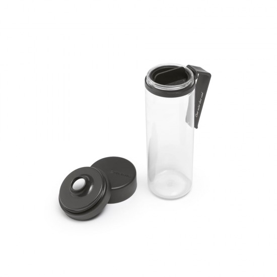 Бутилка Brabantia Make&Take 500ml Dark Grey, с цедка Бутилка Brabantia Make&Take 500ml Dark Grey, с цедка