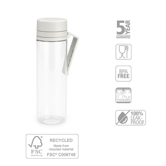 Бутилка Brabantia Make&Take 500ml Light Grey, с цедка Бутилка Brabantia Make&Take 500ml Light Grey, с цедка