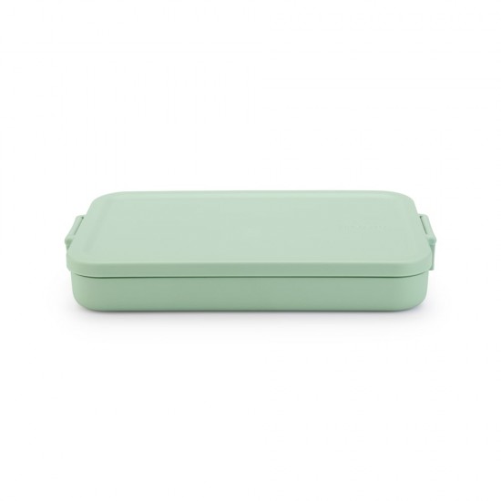 Кутия за обяд Brabantia Make&Take 1.1L, Jade Green, плоска Кутия за обяд Brabantia Make&Take 1.1L, Jade Green, плоска