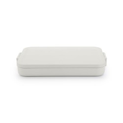 Кутия за обяд Brabantia Make&Take 1.1L, Light Grey, плоска