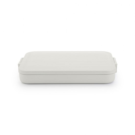 Кутия за обяд Brabantia Make&Take 1.1L, Light Grey, плоска Кутия за обяд Brabantia Make&Take 1.1L, Light Grey, плоска