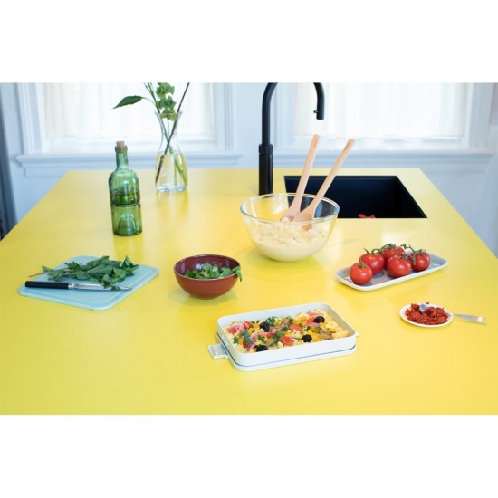 Кутия за обяд Brabantia Make&Take 1.1L, Light Grey, плоска Кутия за обяд Brabantia Make&Take 1.1L, Light Grey, плоска