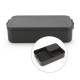 Кутия за обяд Brabantia Make&Take 2L, Dark Grey, с разделители Кутия за обяд Brabantia Make&Take 2L, Dark Grey, с разделители