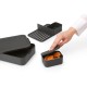 Кутия за обяд Brabantia Make&Take 2L, Dark Grey, с разделители Кутия за обяд Brabantia Make&Take 2L, Dark Grey, с разделители