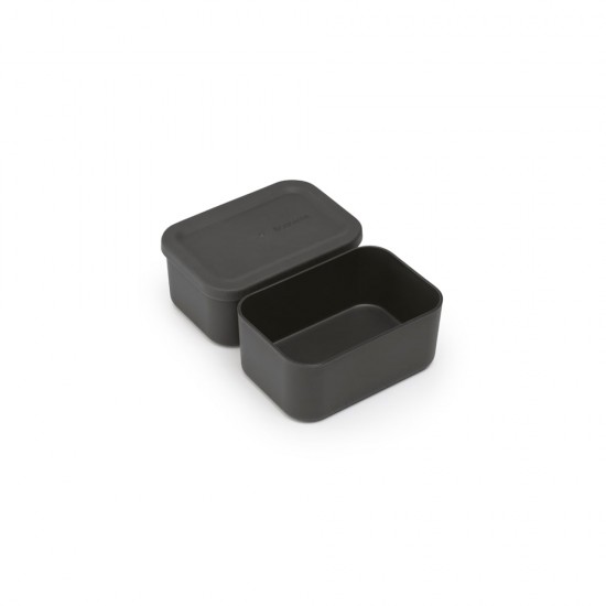 Кутия за обяд Brabantia Make&Take 2L, Dark Grey, с разделители Кутия за обяд Brabantia Make&Take 2L, Dark Grey, с разделители