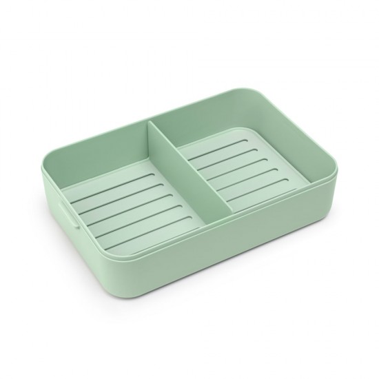 Кутия за обяд Brabantia Make&Take 2L, Jade Green, с разделители Кутия за обяд Brabantia Make&Take 2L, Jade Green, с разделители