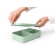 Кутия за обяд Brabantia Make&Take 2L, Jade Green, с разделители Кутия за обяд Brabantia Make&Take 2L, Jade Green, с разделители