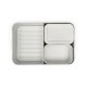 Кутия за обяд Brabantia Make&Take 2L, Light Grey, с разделители Кутия за обяд Brabantia Make&Take 2L, Light Grey, с разделители