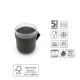 Чаша с капак Brabantia Make&Take 600ml, Dark Grey Чаша с капак Brabantia Make&Take 600ml, Dark Grey