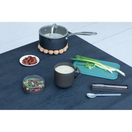 Чаша с капак Brabantia Make&Take 600ml, Dark Grey Чаша с капак Brabantia Make&Take 600ml, Dark Grey