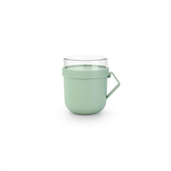 Чаша с капак Brabantia Make&Take 600ml, Jade Green Чаша с капак Brabantia Make&Take 600ml, Jade Green